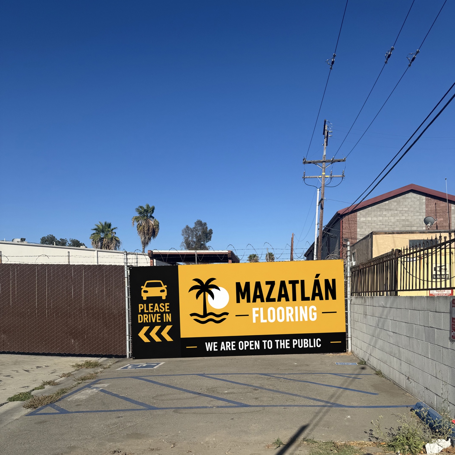 Drive in sign