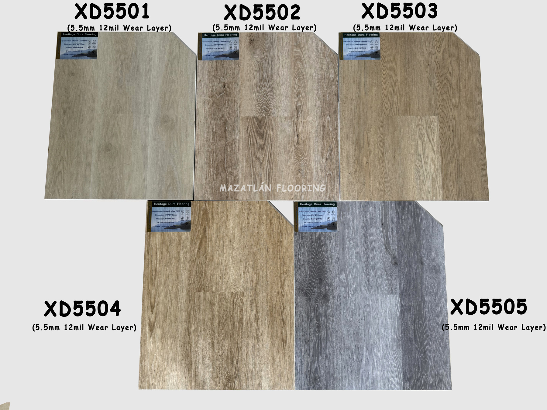 5.5mm SPC flooring collection