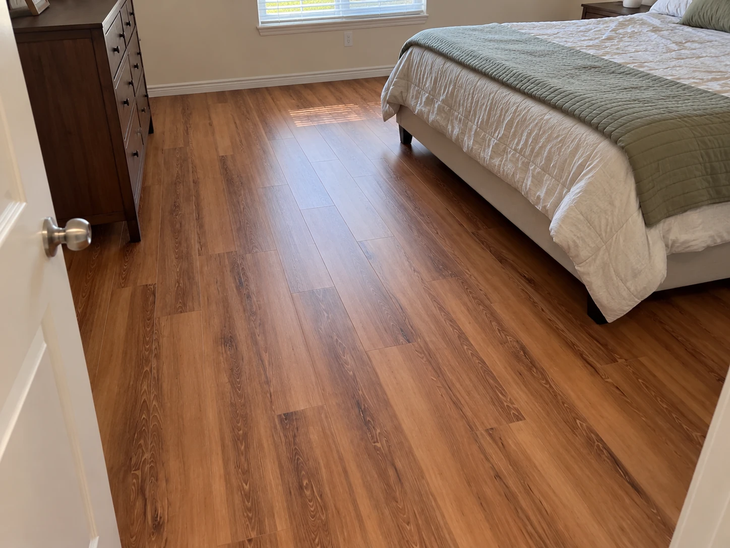 802 flooring installed in a bedroom