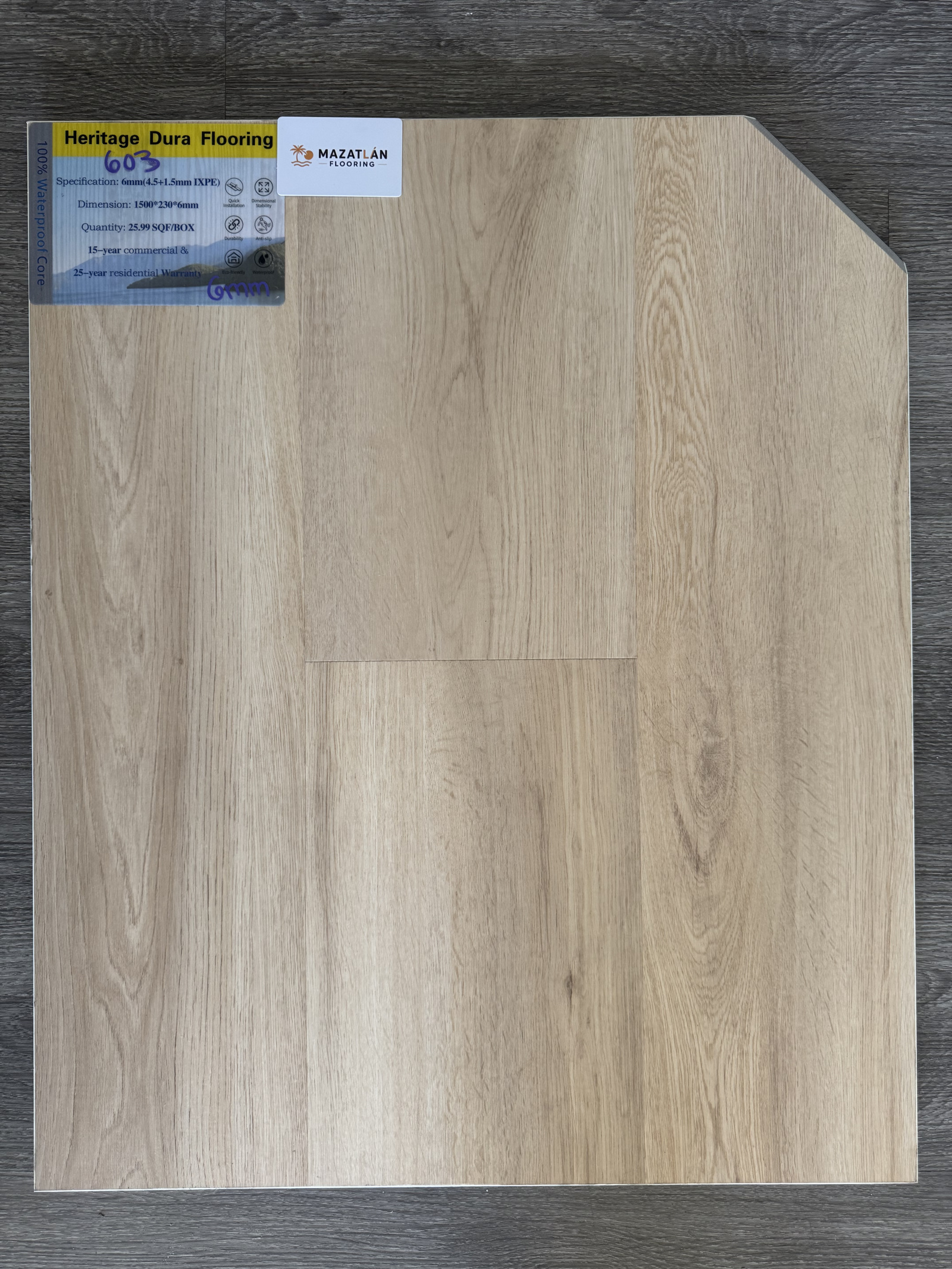 603 6mm flooring sample