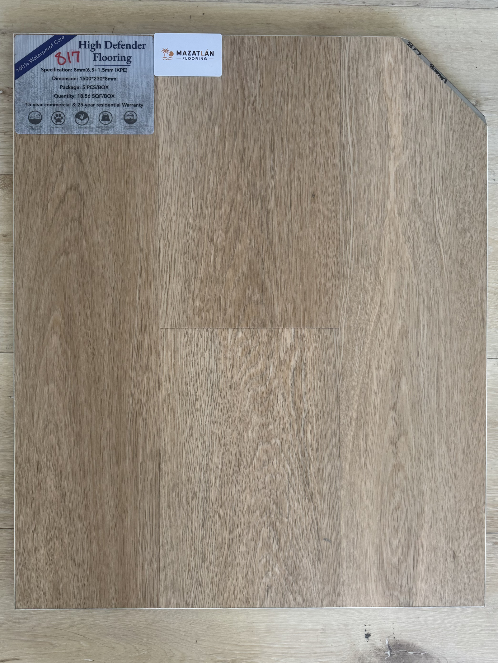 817 8mm flooring sample