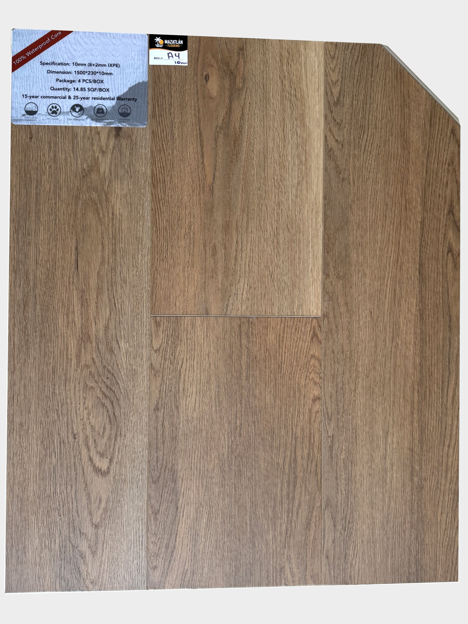 A4 10mm flooring sample