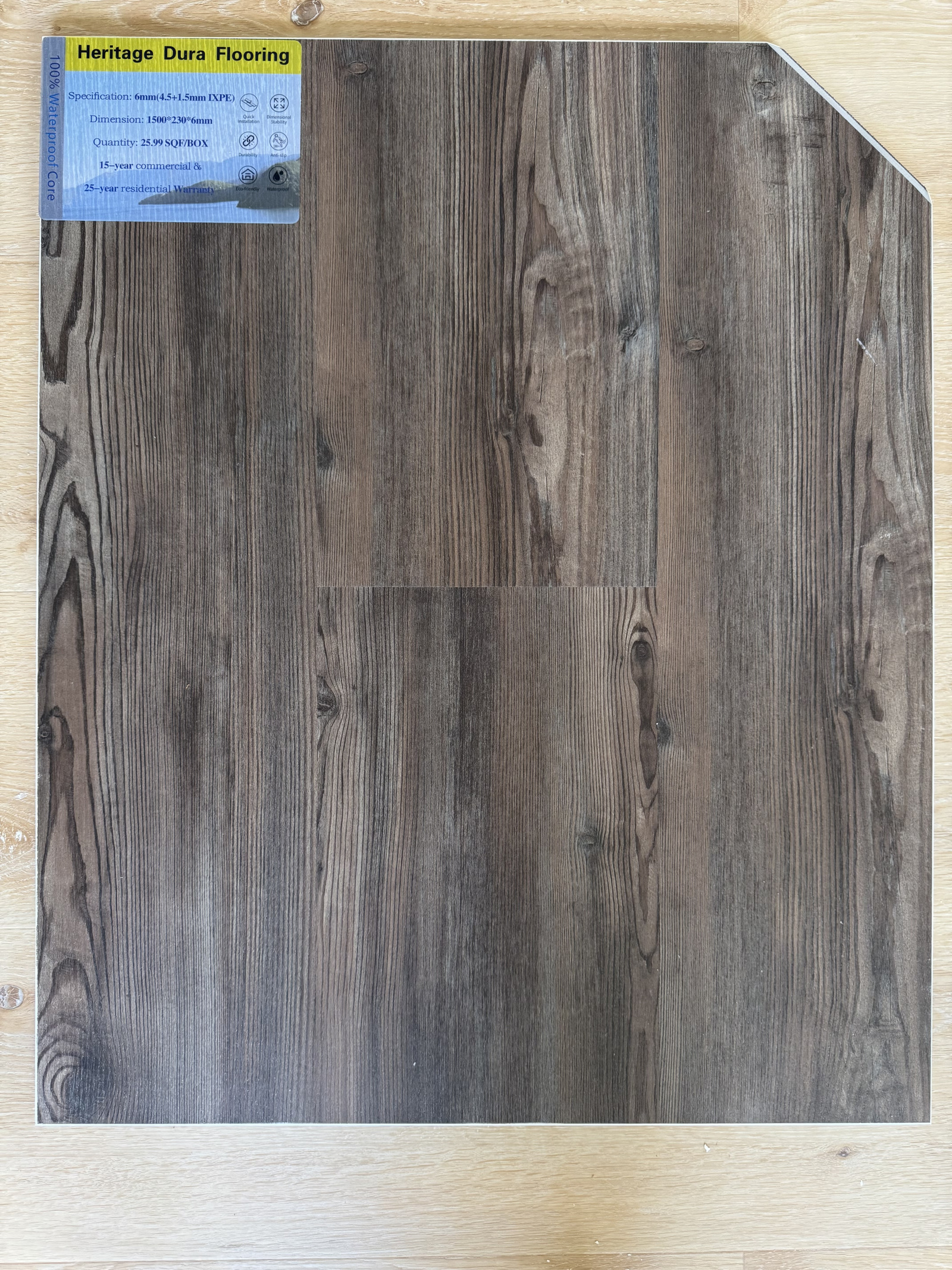 HD6006 6mm flooring sample
